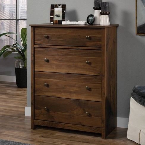 Costway 5 Drawer Chest Storage Dresser Tall Cabinet Organizer Bedroom  Hallway Walnut : Target