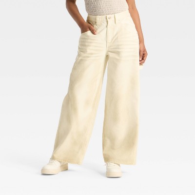Women's Mid-Rise Wide Leg Jeans - Wild Fable™