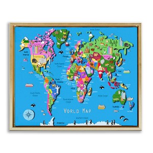 Stupell Industries Educational World Map, 21" x 17" - 1 of 4