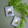 4 x 6 inch Decorative Distressed Whitewashed Metal Pattern Picture Frame  - Foreside Home & Garden - 4 of 4