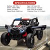 Coucheta 24V 2-Seater Kids Ride On UTV Car, 4WD 300W Motor w/ Remote Control, 4 Shock Absorbers, Leather Seats, Music & Lights, Electric Car for Kids - 2 of 4