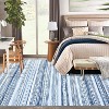 Washable Farmhouse Area Rug, Non-Slip Ultra Thin Low Pile Carpet, Indoor Floor Cover for Bedroom Dining Room Office - 3 of 4