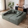 NicBex Couches for Living Room Modular L-Shaped Sectional Sofa Luxury Floor Couch Chenille Fabric Upholstered Sofa, 5 PC Free Combination - 2 of 4