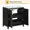 30 inch freestanding bathroom storage cabinet set with ceramic sink, shaker style dressing table - 2 of 4