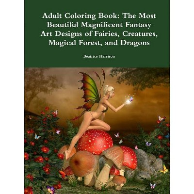 Adult Coloring Book - by  Beatrice Harrison (Paperback)