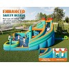AMERLIFE Bounce House, Inflatable Bouncer with Air Blower, Jumping Castle with Slide - 2 of 4