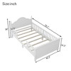 Kumasinova Twin/Full Size Bed Frame for Kids,Wood Low Profile Platform Bed with Guardrails,Convertible Daybed,Under-Bed Storage,Wood Slat Support - 3 of 4