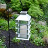 LumaBase Solar-Powered Lantern with LED Candle - Silver - 4 of 4