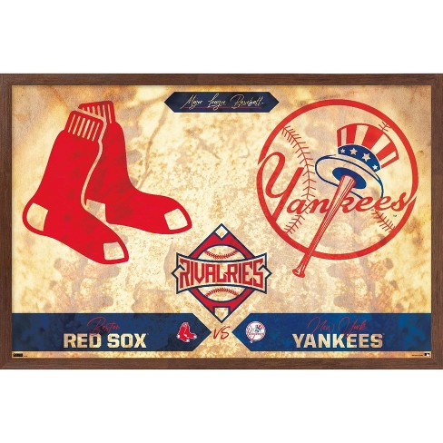 MLB Boston Red Sox - Logo 22 Wall Poster, 14.725 x 22.375 Framed