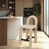 Meridian Furniture,Amari Vegan Leather Stool - 2 of 4