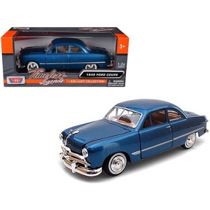 1949 Ford Coupe Blue 1/24 Diecast Model Car by Motormax - 1 of 3