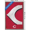 Trends International MLB Cincinnati Reds - Logo 25 Framed Wall Poster Prints - 3 of 4