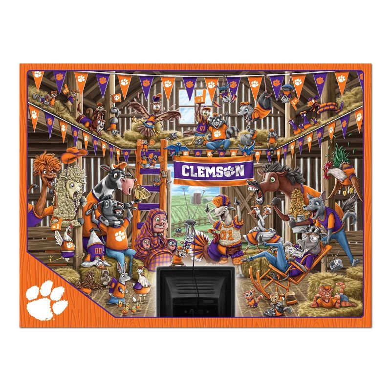 NCAA Clemson Tigers Barnyard Fans 500pc Puzzle, 3 of 4