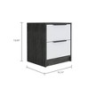 NicBex 14.2 inch Wide Nightstand with 2 Drawers,Modern Side Table with Metal Handles,Bedside Table for Bedroom,Living Room - 2 of 3