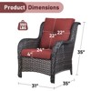Gymojoy Outdoor Patio Chair with Table High Back Club Chair - 2 of 4