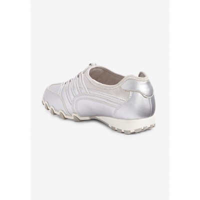 Женские кроссовки Comfortview CV Sport Tory Slip On Sneaker - 7 W, Silver (Wide Widths Available) — фото 3