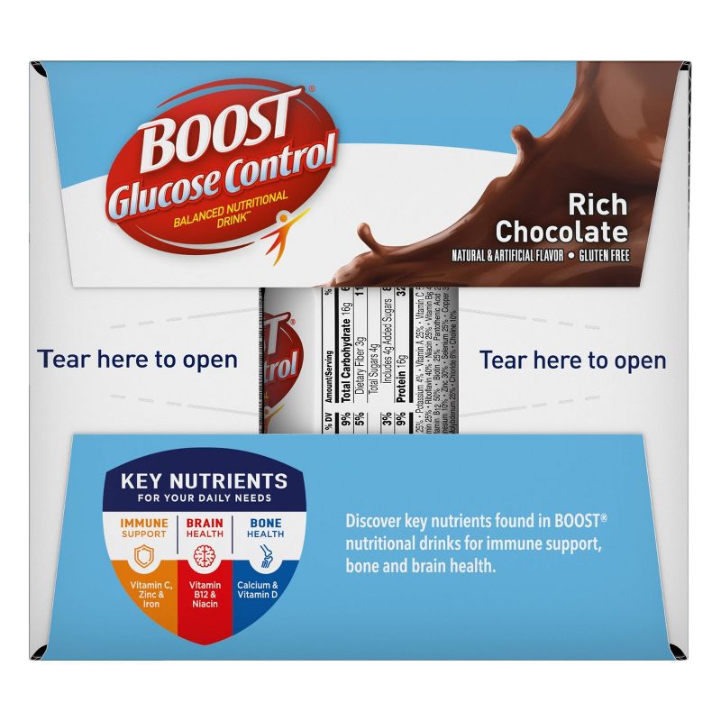 Boost Glucose Control Nutritional Shakes - Rich Chocolate - 8 fl oz/12pk, 6 of 7