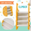 4 in 1 Toddler Slide and Swing Set, Kids Climber Slide Playset with Basketball Hoop, Playground Swing Set for Indoor Outdoor Backyard - 4 of 4