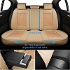 Coverado Car Seat Covers Full Set Faux Leather Seat Protectors - 4 of 4