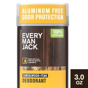 Every Man Jack Sandalwood Teak Aluminum-Free Men's Naturally