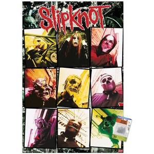 Trends International Slipknot - Grid Unframed Wall Poster Print Clear Push Pins Bundle 22.375" x 34" - 1 of 4
