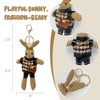 Wrapables Cute Plush Keychain Pendant Charm for Bag, Stylish Bunny - 2 of 4