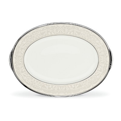 Noritake Silver Palace Small Oval Serving Platter