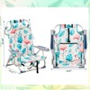 VisioGear Outdoor Portable Chairs, Folding Beach Chair with Side Pouches, Foldable Camping Chair with Headrest, Multicolored, 24.8"*25.6"*32.28" - 3 of 4