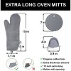Racxily 6pcs Pot Holders and Oven Mitts Heat Resistant, Non-Slip Silicone Mini Oven Gloves and Hot Pads for Kitchen - 3 of 4