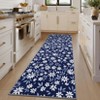 Farmhouse Floral Area Rug Soft Thin Washable Rug with Non Slip Backing - 4 of 4