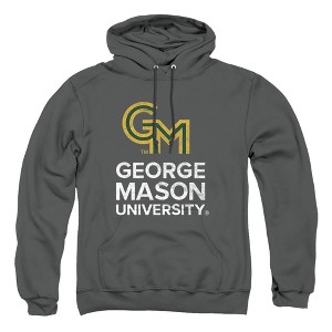 George Mason University Official Distressed Primary Logo Adult Pull-Over Hoodie - 1 of 4