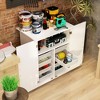 FUFU&GAGA Mobile Garage Tool Cabinet with Universal Wheels and Storage Bins - 2 of 4