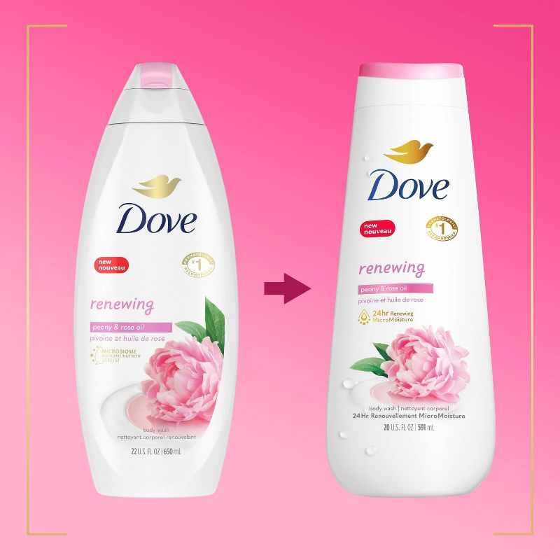 Dove Renewing Body Wash - Peony &#38; Rose Oil - 20 fl oz, 5 of 12