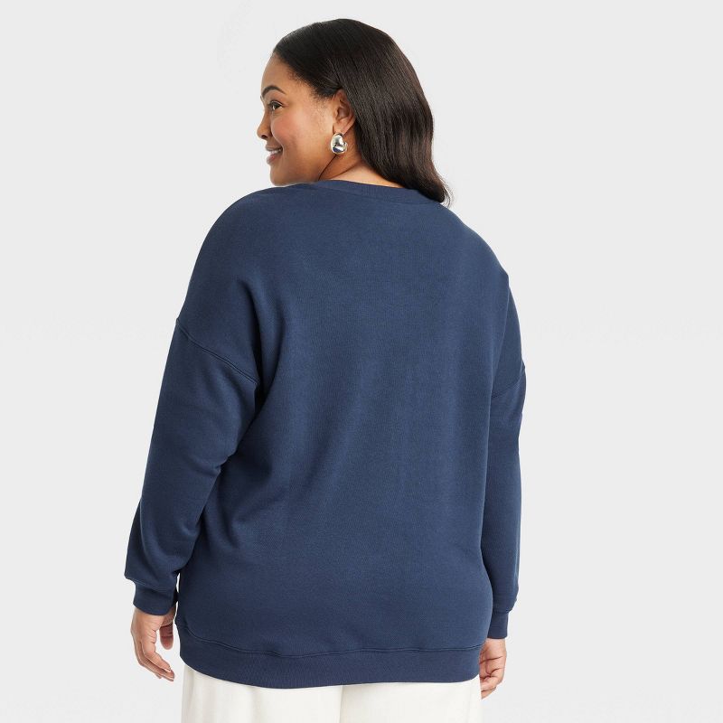 Women's Paris Graphic Sweatshirt - Blue, 2 of 7