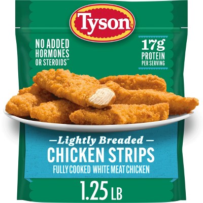 Tyson Lightly Breaded Chicken Strips - Frozen - 20oz : Target