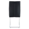 DOMETOUR PU High Resilience Dining Chair Set of 2 with Arched Metal Silver Leg Luxury Simple Arch Chair - 4 of 4