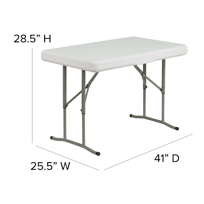 Flash Furniture 8'x8' Pop Up Event Canopy Tent with Carry Bag and Folding Bench Set - Portable Tailgate, Camping, Event Set, 6 of 11