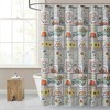 Kate Aurora Autumn Accents Plaid Patchwork Fall Pick Up Trucks & Pumpkin Patch Fabric Shower Curtain - Standard Size - 2 of 2