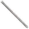 Black Bow Jewelry Men's 12mm Titanium Brushed & Polished Link Bracelet, 8.5 Inch - 2 of 4