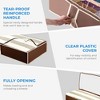 OSTO 2-Pack Underbed Accessory Storage Bag; Seasonal Storage Organizer for Bedding, Blanket, Comforters, and Seasonal Clothes; 42 Inch - 3 of 4