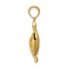 Black Bow Jewelry 14k Yellow Gold Moveable 3D Sea Turtle Pendant - 2 of 4