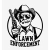 Lawn Enforcement Adult Long Sleeve Hoodie - 2 of 3