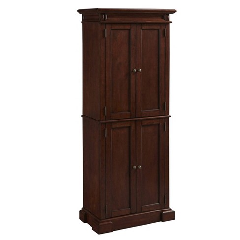 Homestyles Dover Off White Wood Pantry Storage Cabinet with