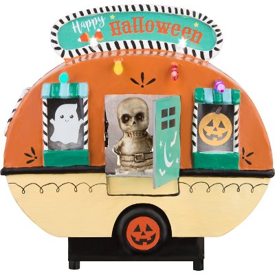 Gemmy Animated Tabletop Decor Halloween RV w/Characters, Multicolored