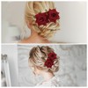 Unique Bargains Women's Portable Simulated Flowers Hair Clip Comb 1 Pc - 4 of 4
