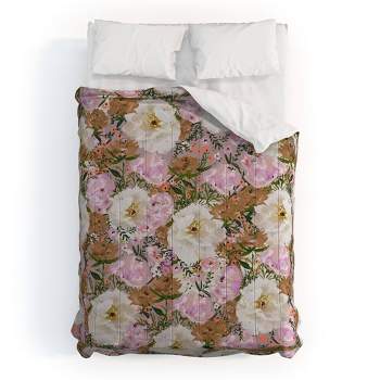 Deny Designs Alison Janssen Summer Bouquet I Comforter Set Green