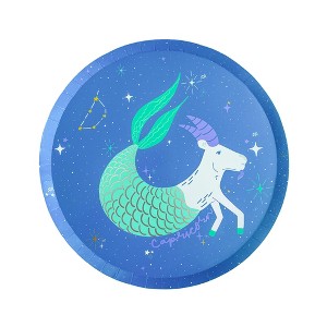 Jollity & Co. - Zodiac Capricorn Dinner Plates - Pack of 8 Paper Plates - 1 of 4