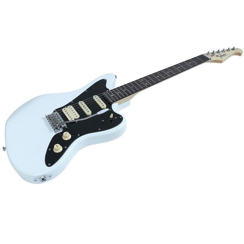 Monoprice Offset OS20 Classic Electric Guitar - White, With Gig Bag, Two Single Coils and a Humbucker - Indio Guitars, 3 of 7
