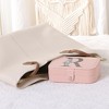 Unique Bargains Letter Travel Women Girls Birthday Gifts Portable PU Leather Jewelry Storage Display Holder - 4 of 4