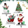 4 Stocking Holders for Mantel, Christmas Stocking Hooks for Mantel Fireplace Stocking Hooks - 2 of 4